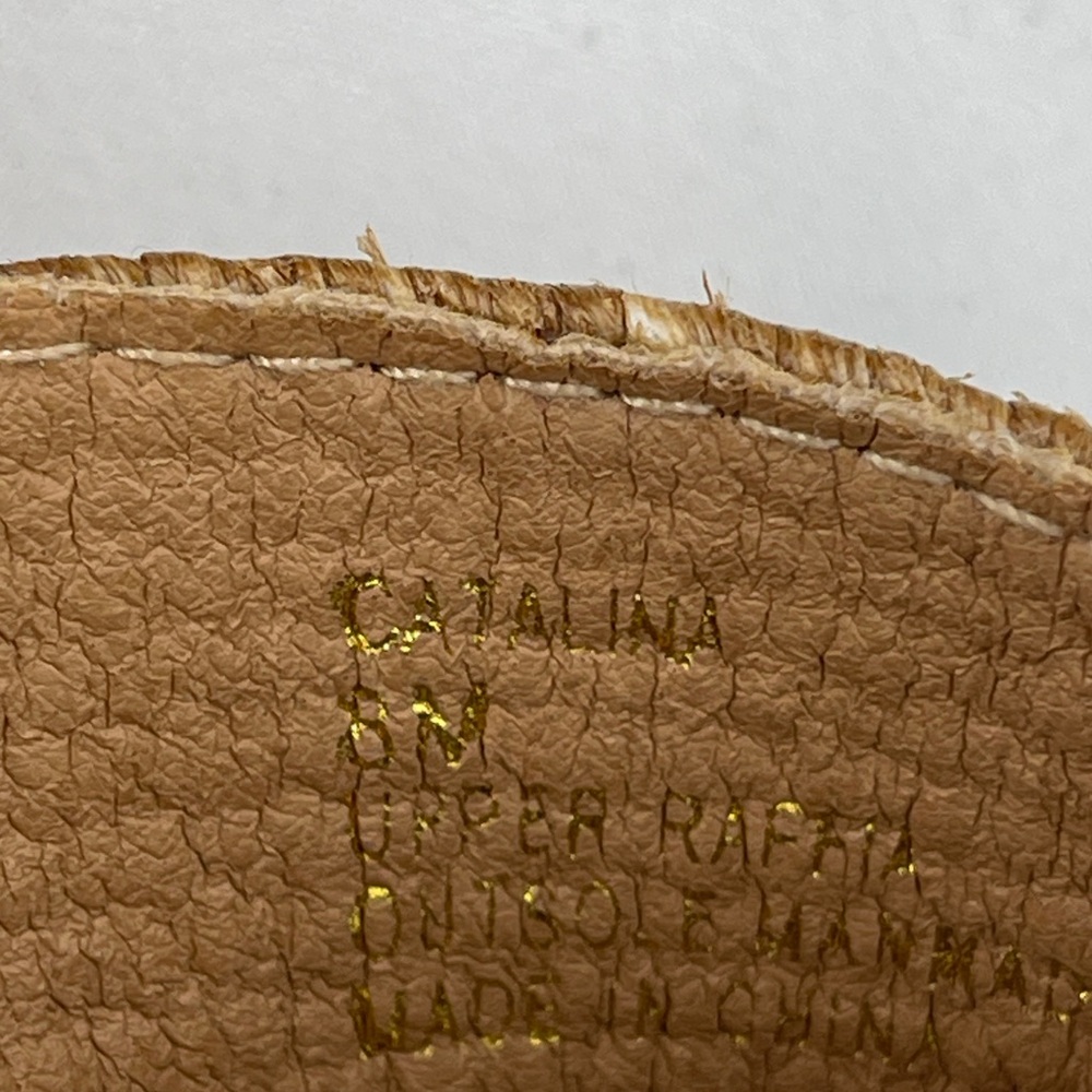 CATALINA BEACH BY MATISSE Tan Woven Cross-Strap Platform Sandals WOMENS SIZE 8M - Picture 6 of 8